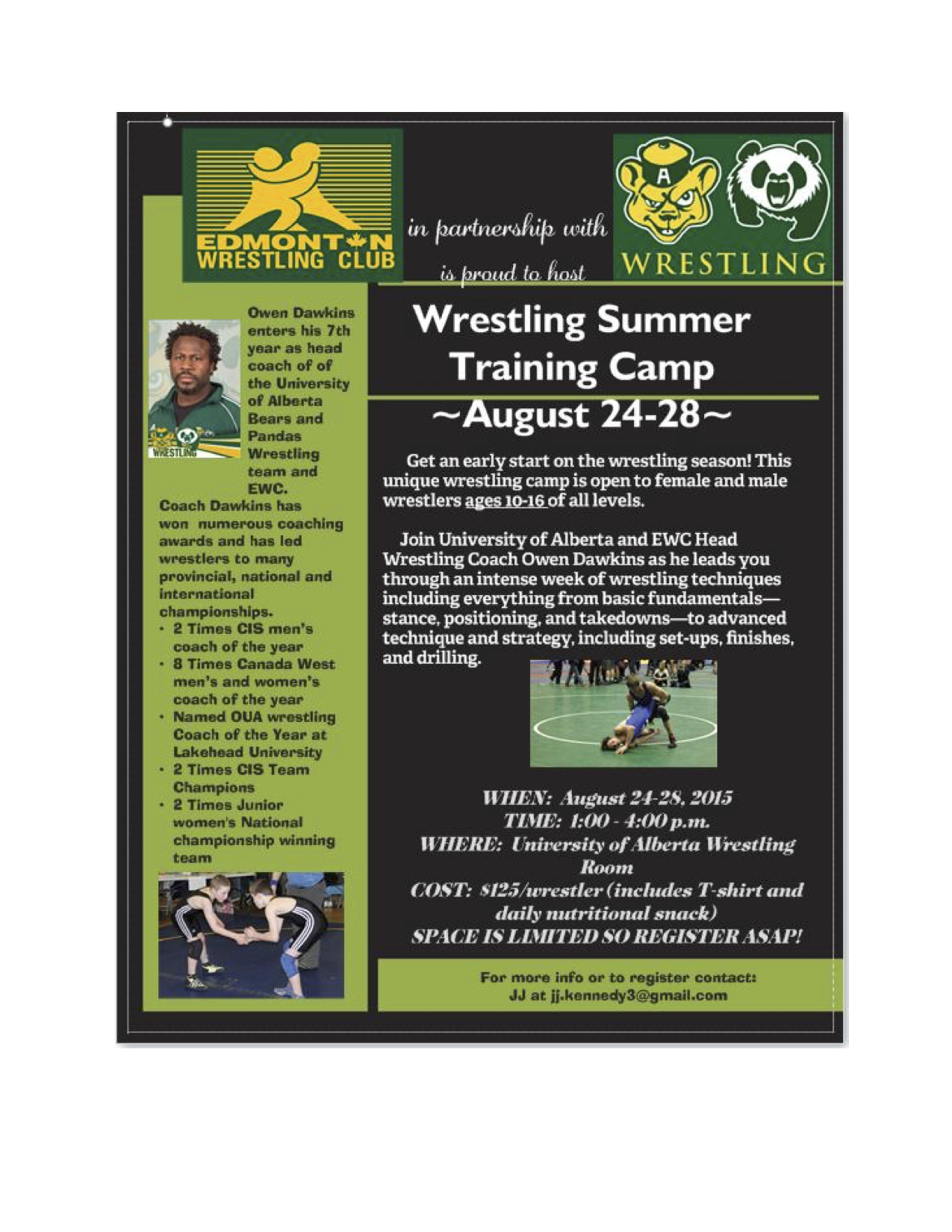 EWC Early Season Camp: Aug 24-28