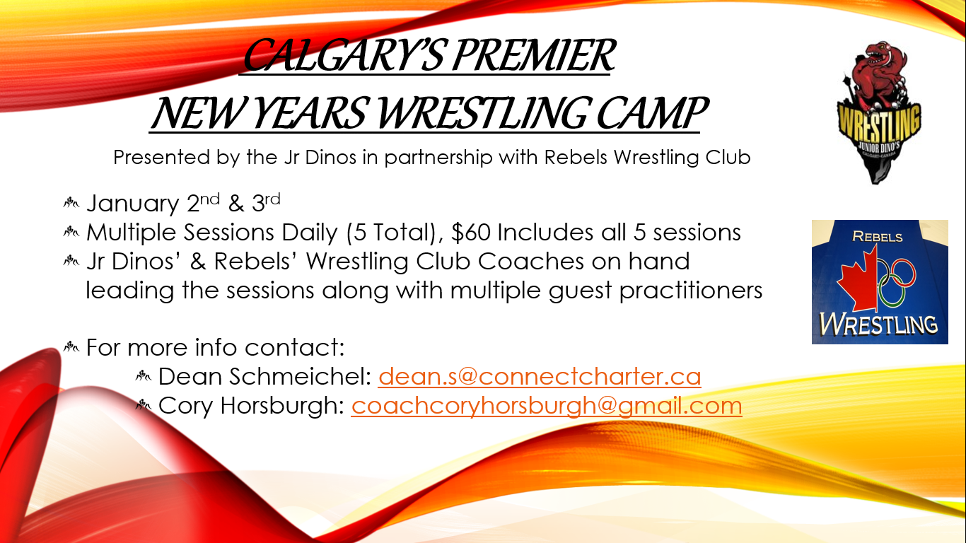 Calgary New Year’s Wrestling Camp Jan. 2-3